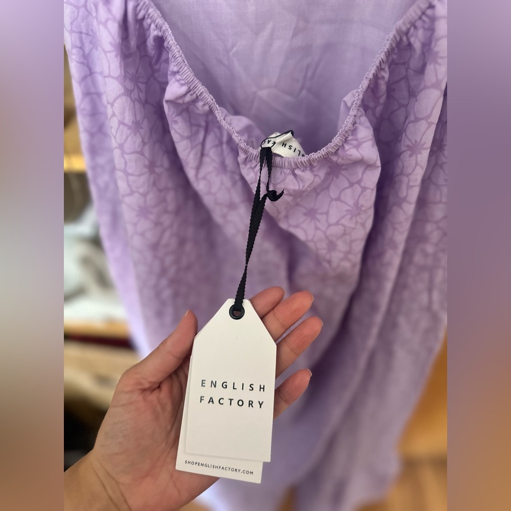 ENGLISH FACTORY PUFF SLEEVE DRESS - Picture 5 of 8